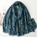 Retro Ethnic Viscose cotton and linen feel scarf Ladies shawl women