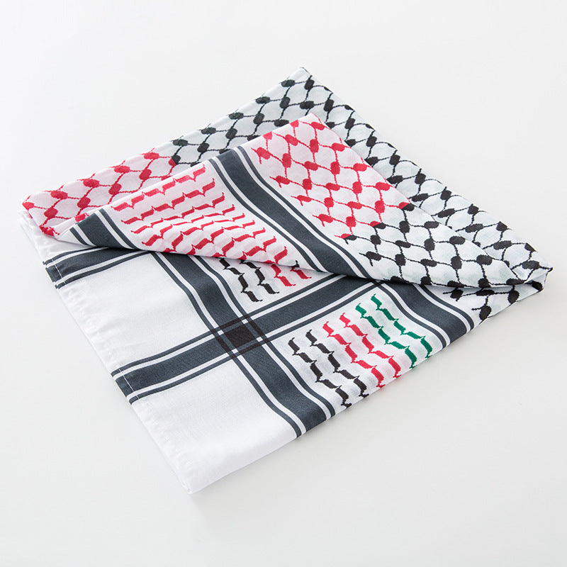 Dubai UAE Qatar Middle East Print Headscarf Jacquard Tactical Headscarf Arab Men's Headscarf Women's Head
