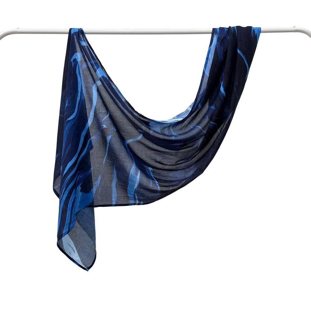 Modal cotton Jersey headscarf marble pattern digital print scarf ethnic Muslim shawl headscarf