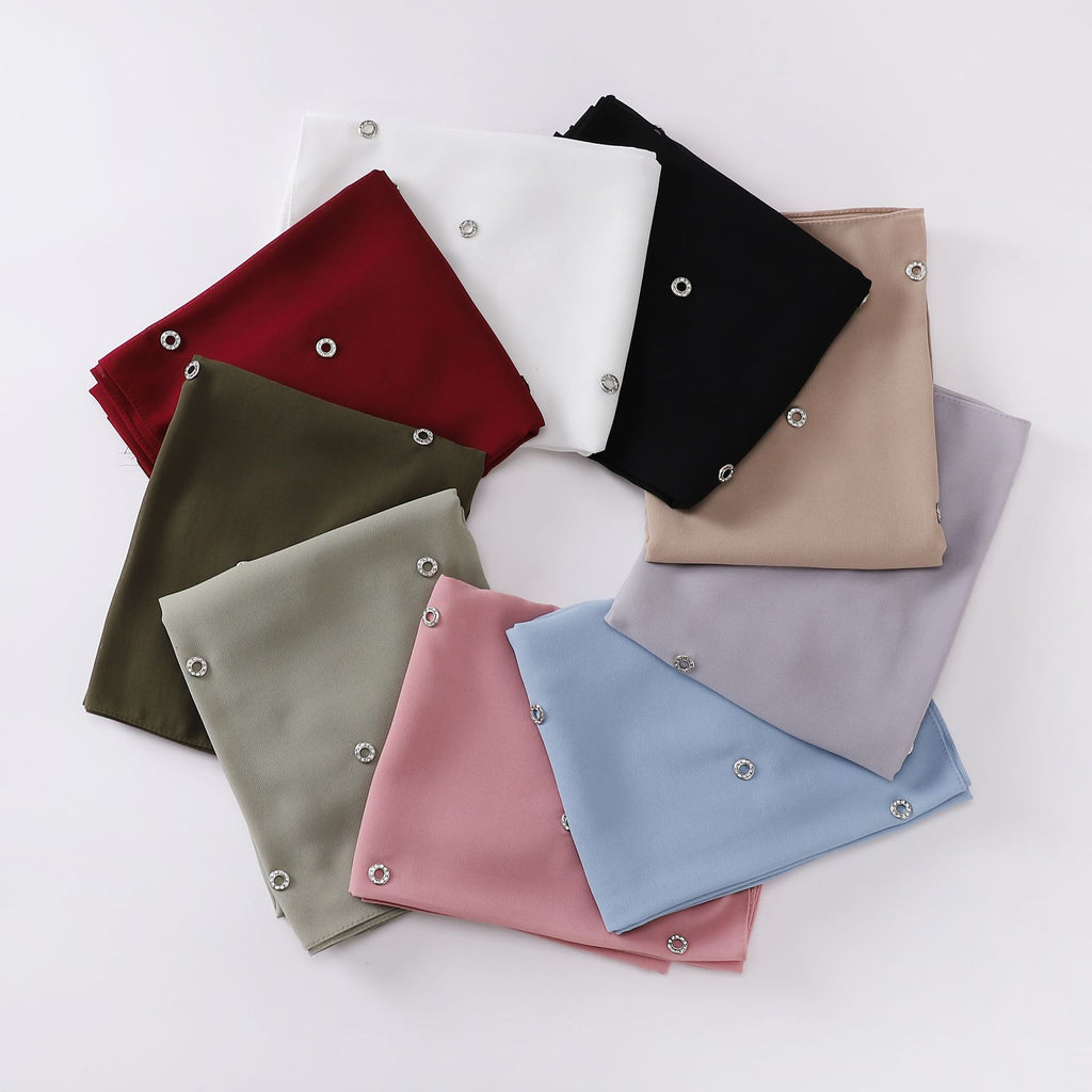 New pearl chiffon single head diamond scarf Middle East and Africa headscarf hijab