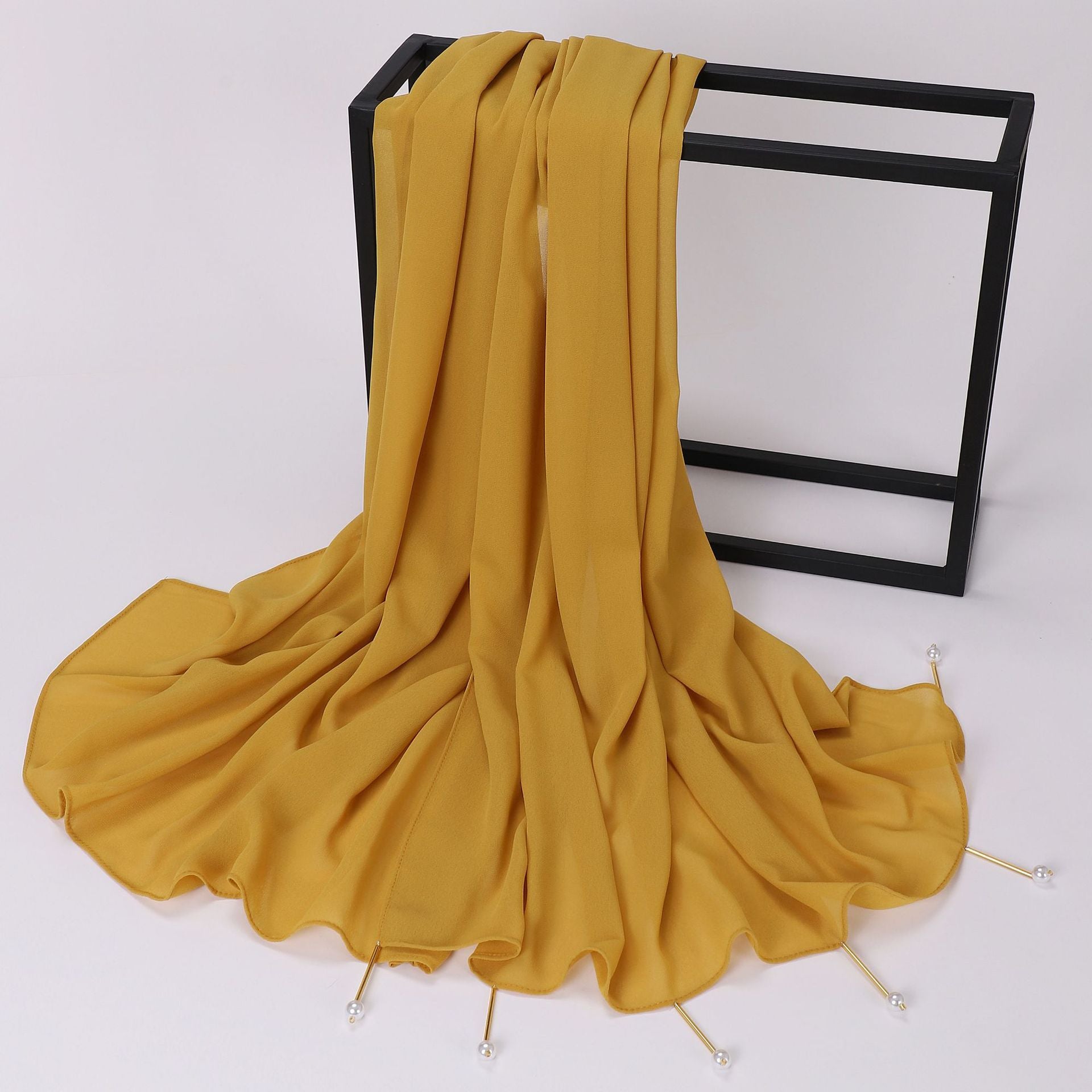 New pearl chiffon scarf Middle East Africa South East Asia headscarf hijab