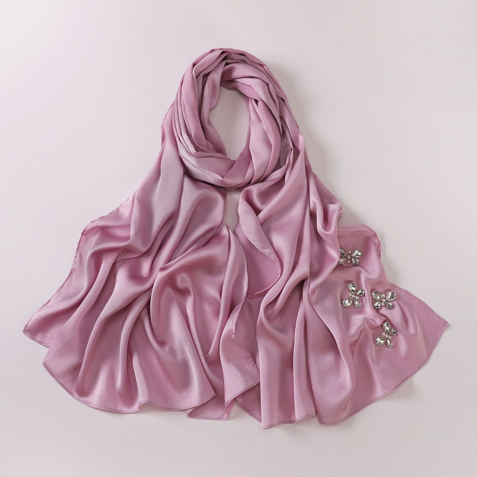 New bubble chiffon butterfly rhinestone scarf yarn South East Asia Malay headscarf hijab