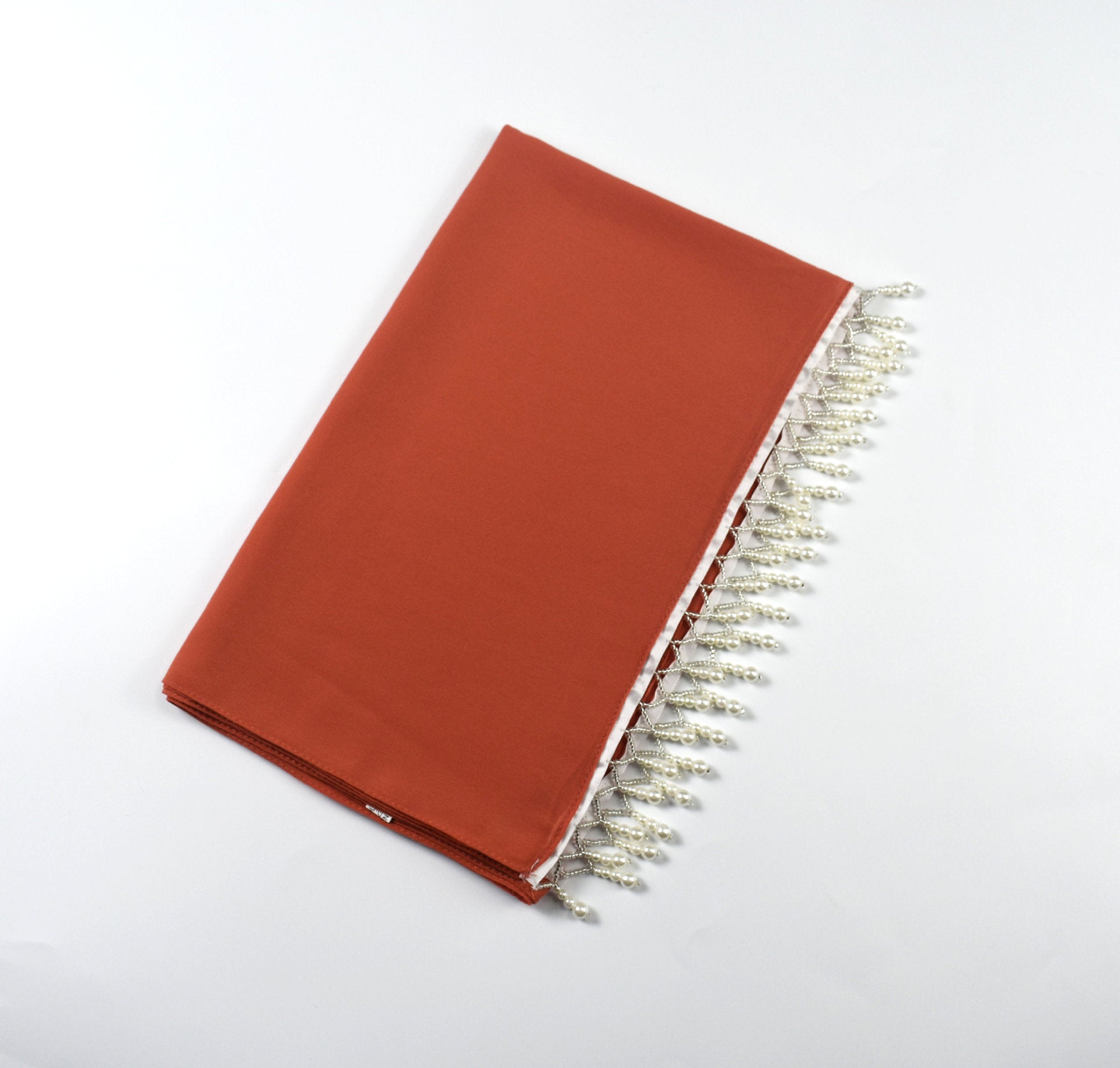 New high quality pearls, chiffon scarf Middle Eastern headscarf Muslim hijab