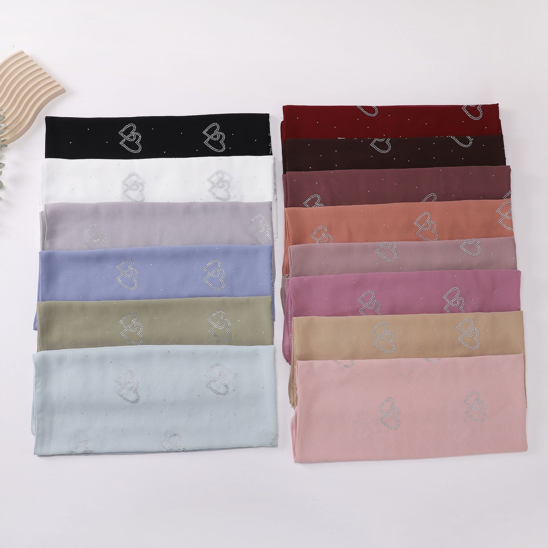 New Pearl Chiffon Double Love Hot Diamond Middle East Africa South East Asia Headscarf