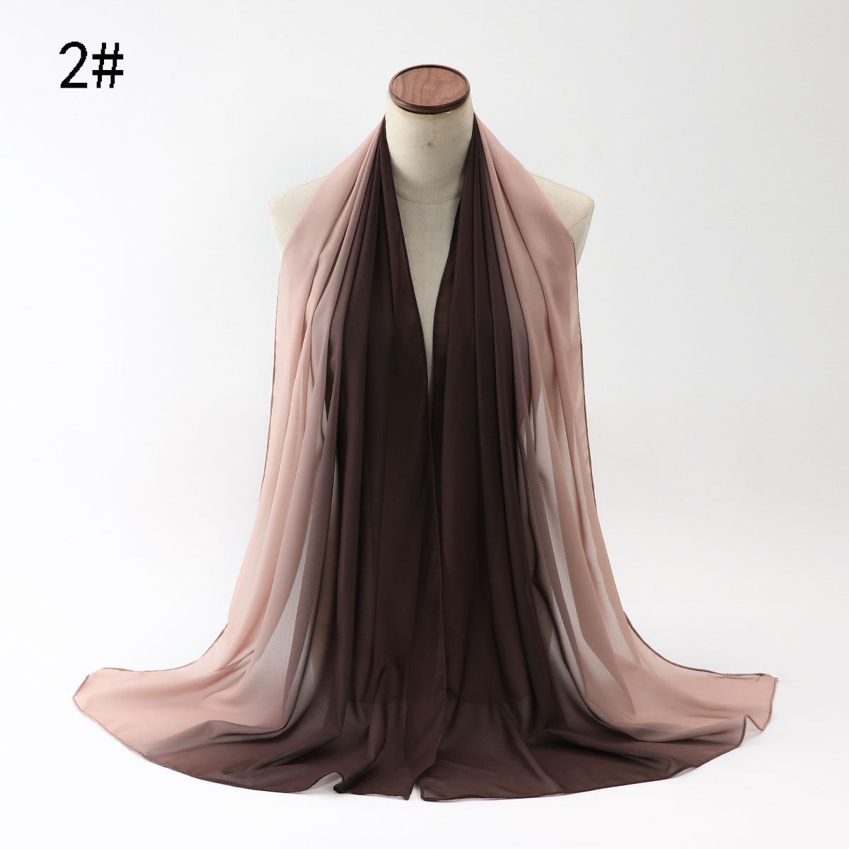 New versatile pearl chiffon gradual change color scarf yarn Middle East Africa Malaysia Indonesia headscarf