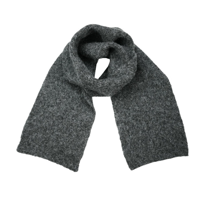 2025 autumn and winter new high-end quality Korean men and women's flower-clipped wool knitted scarf