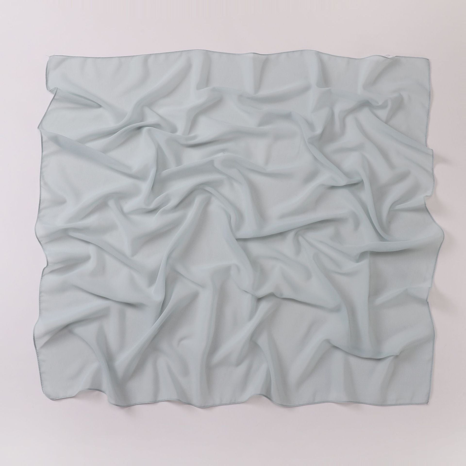 Monochrome pearl chiffon square scarf middle east headscarf gauze malay headscarf hijab