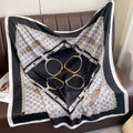 Fashion new versatile 90 twill square scarf women's travel multi-functional decorative scarf thin shawl batch