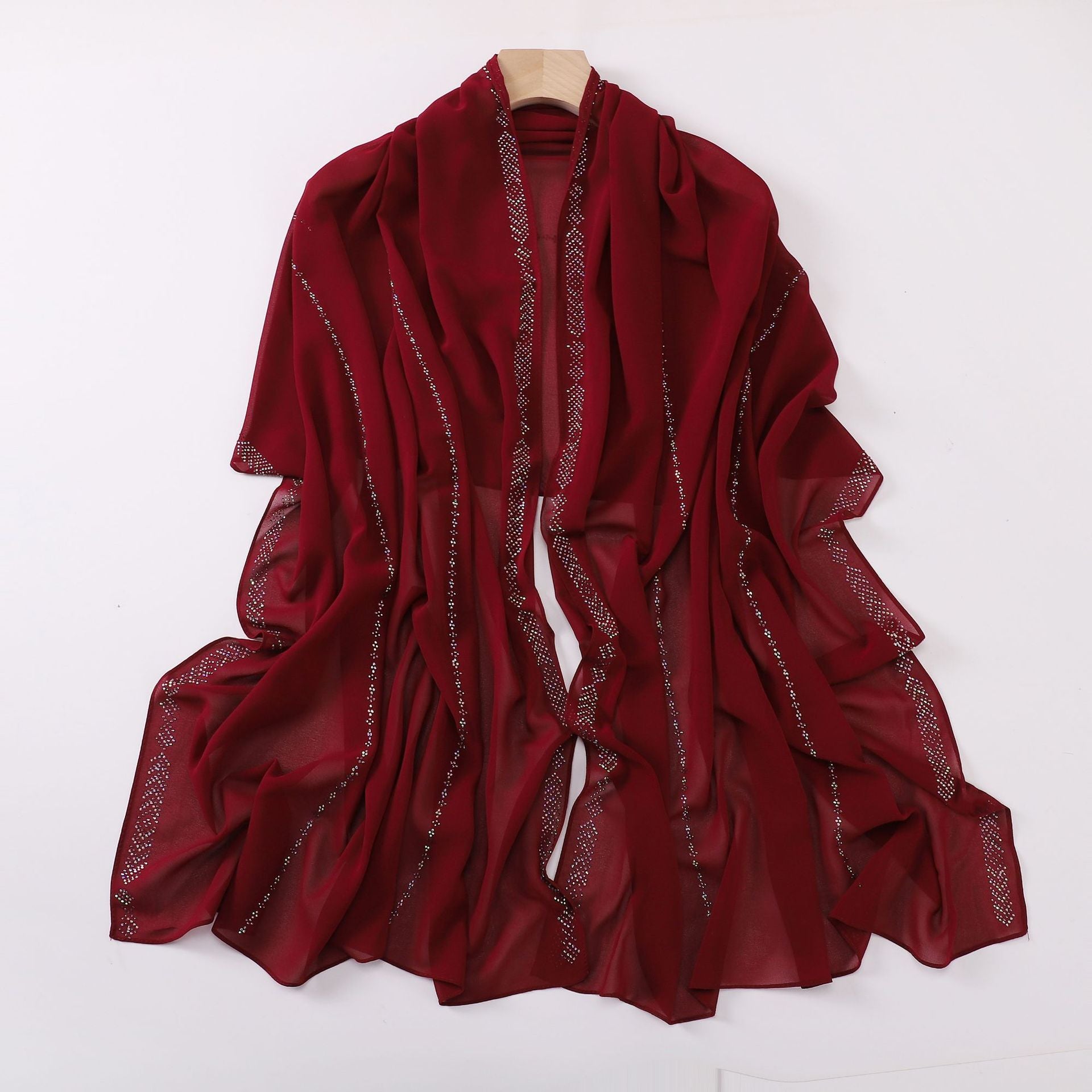 New pearl chiffon long towel, line hot diamond yarn, Middle East and Africa headscarf hijab