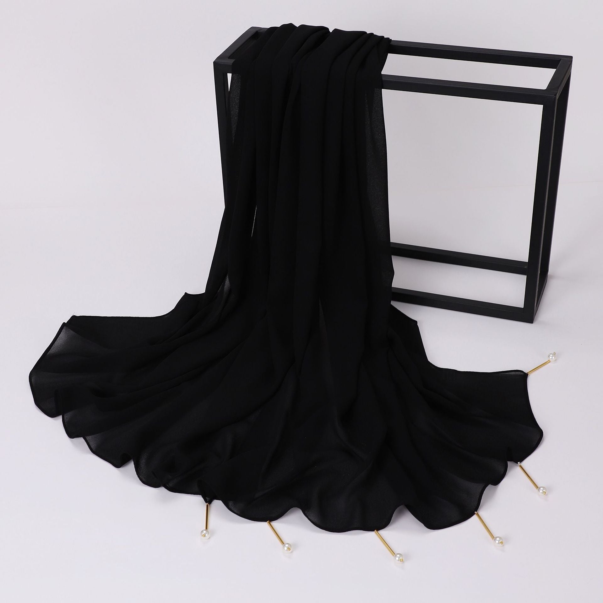 New pearl chiffon scarf Middle East Africa South East Asia headscarf hijab