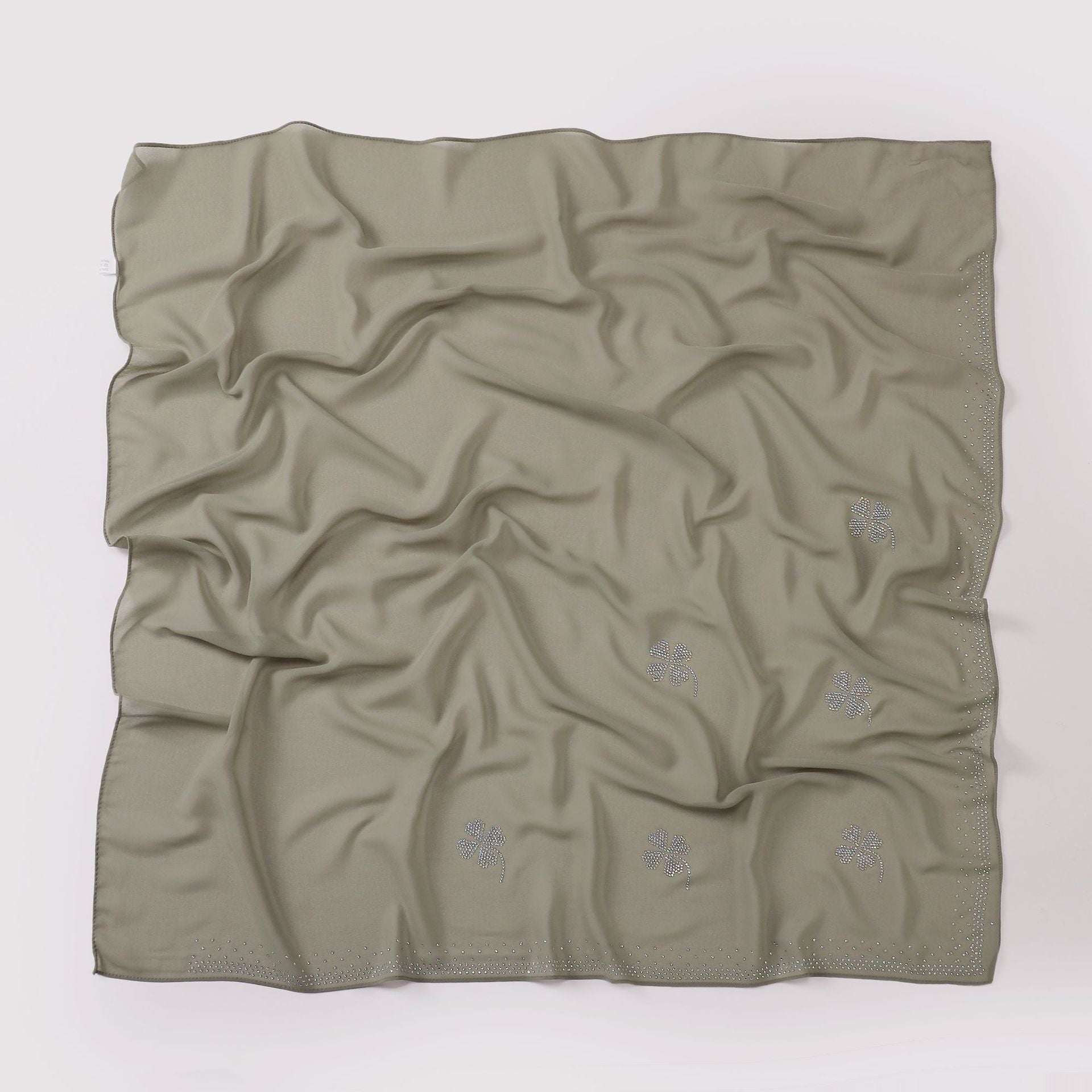 New hot diamond pearl chiffon square scarf  scarf 90 * 90 cm scarf hijab