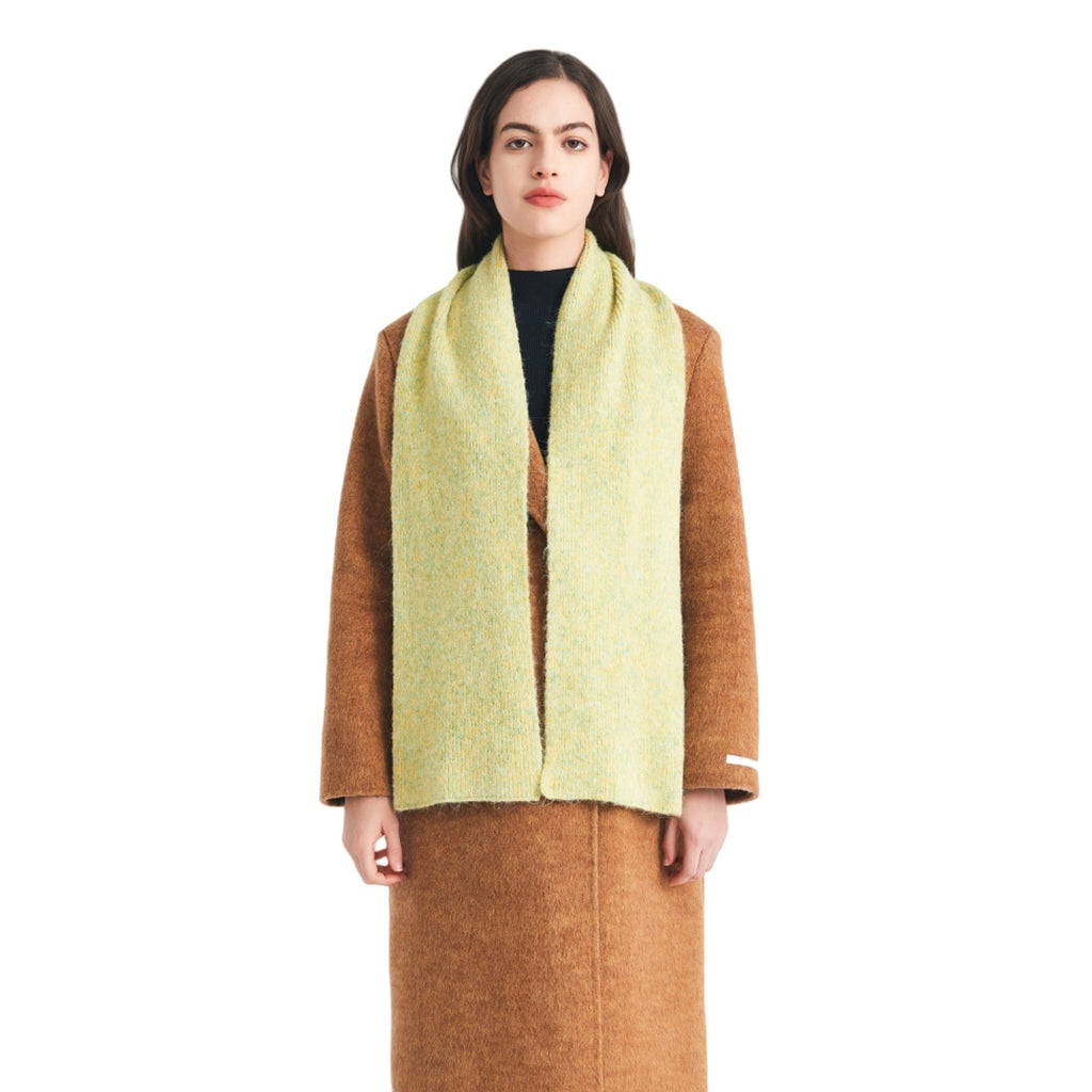 2025 autumn and winter new high-end quality Korean men and women's flower-clipped wool knitted scarf