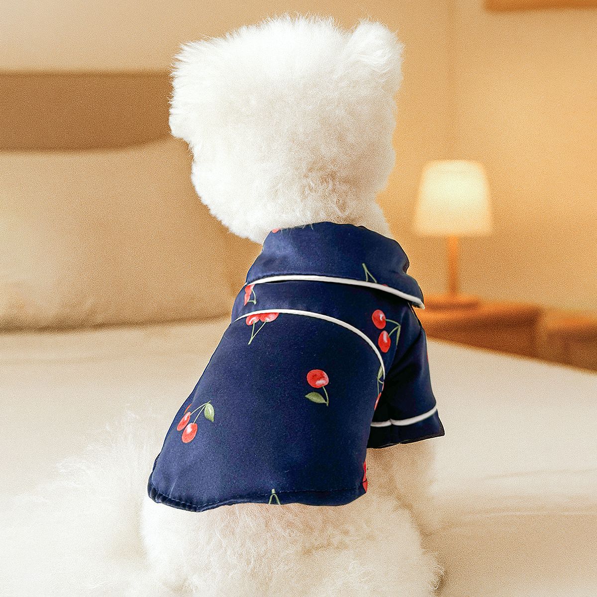 Pet pajamas clothes Teddy Bichon Pomeranian Bulldog clothing, puppy dog cat local comfortable silk clothes