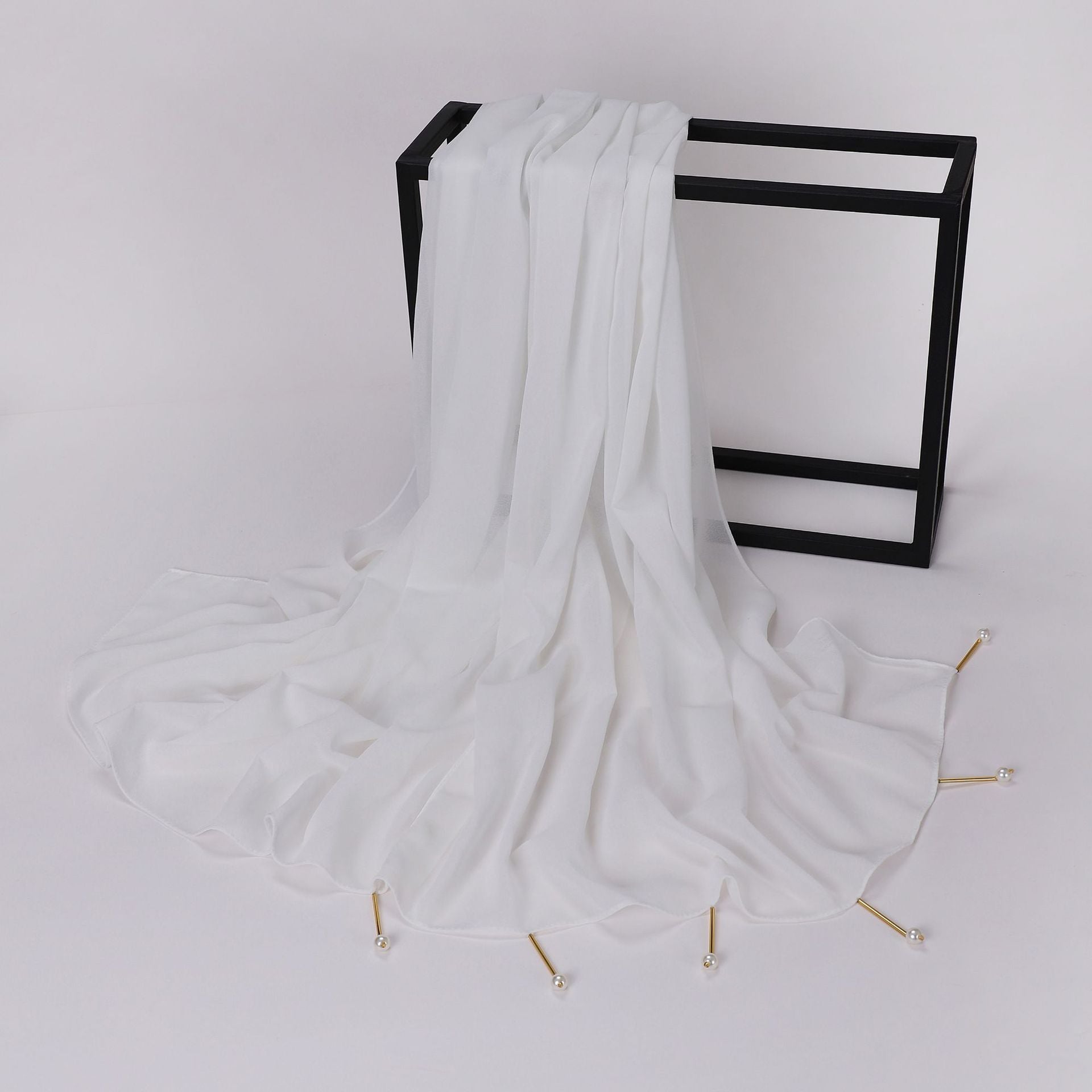 New pearl chiffon scarf Middle East Africa South East Asia headscarf hijab