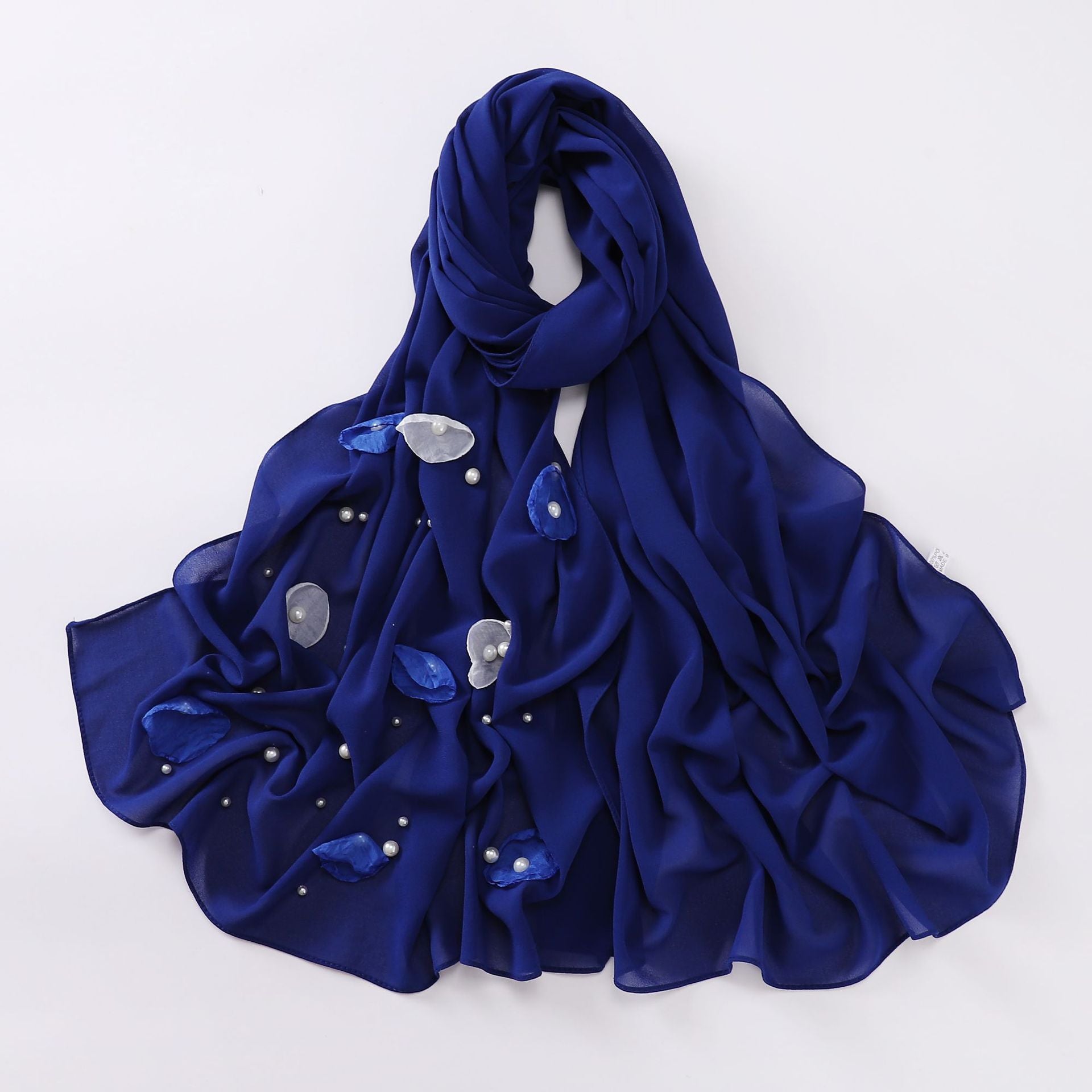 Spring and summer new chiffon scarf women's hijab flower Middle East Malaysia headscarf