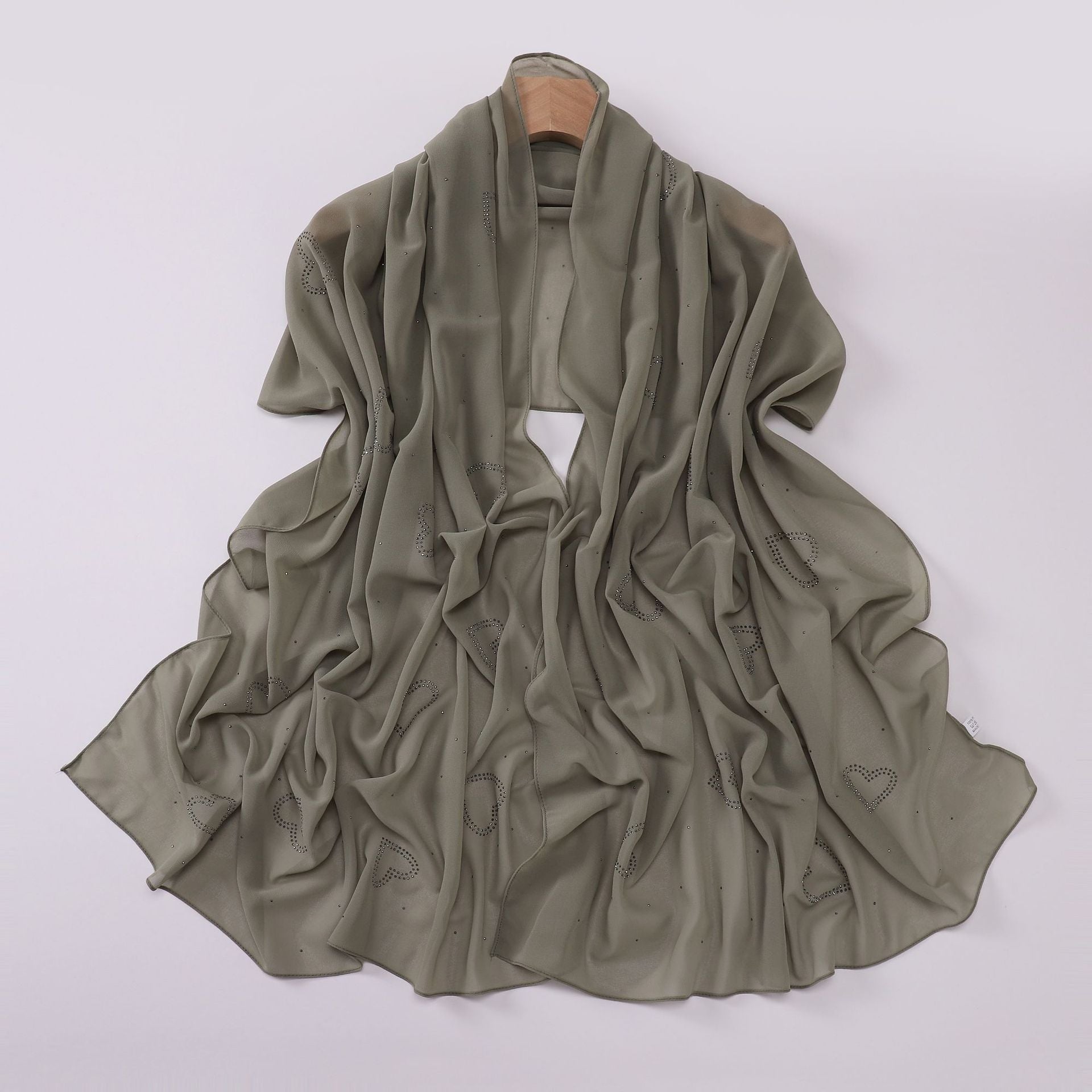 New chiffon high quality love star hot diamond Hijab South East Asia headscarf