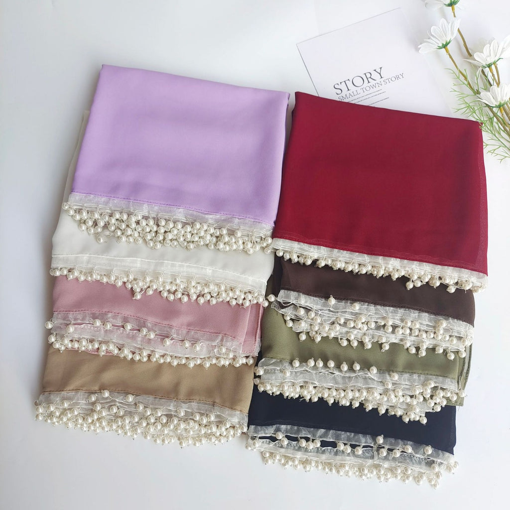 New pearl Chiffon 75D chiffon Dubai Malaysia Indonesia headscarf scarf hijab