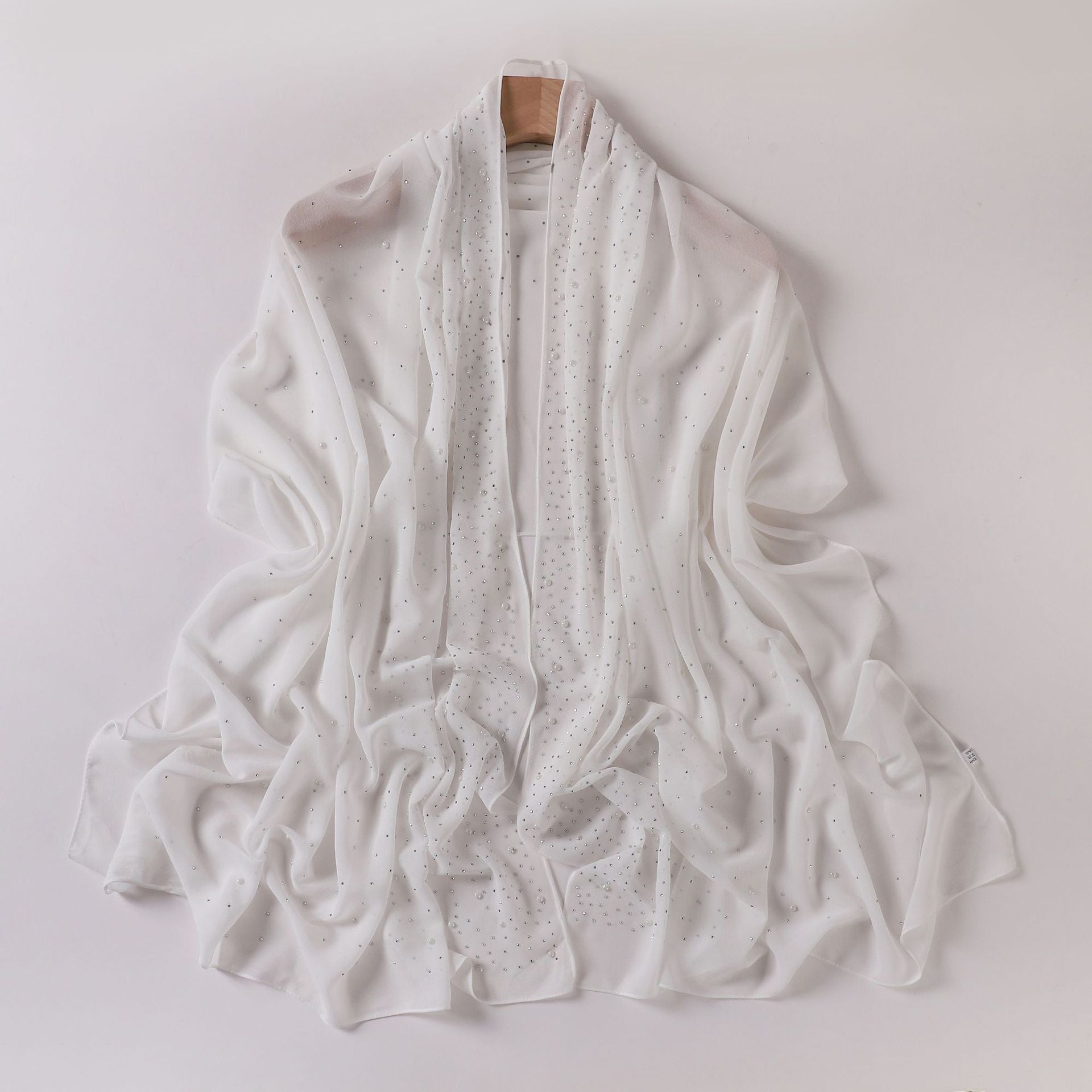 New Pearl Chiffon Ceramic Gypsy Star Diamond Long Towel Yarn Middle East Malay Head Towel hijab