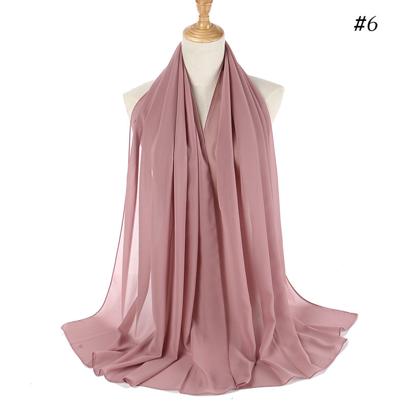 Malaysian gauze, pearl chiffon bubble silk scarf, headscarf, ethnic headscarf