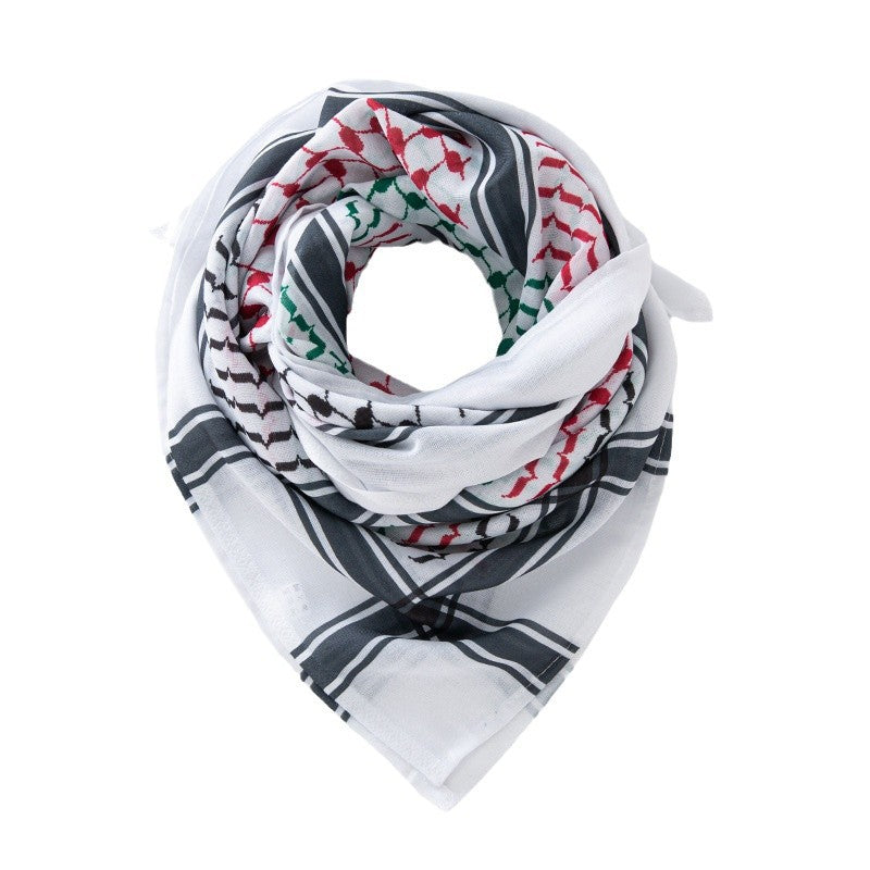 Dubai UAE Qatar Middle East Print Headscarf Jacquard Tactical Headscarf Arab Men's Headscarf Women's Head