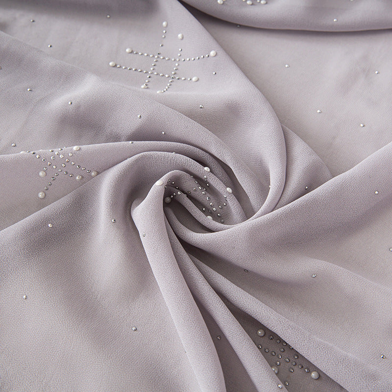 Chiffon ceramic hot diamond scarf  scarf Middle East Africa headscarf Malay headscarf