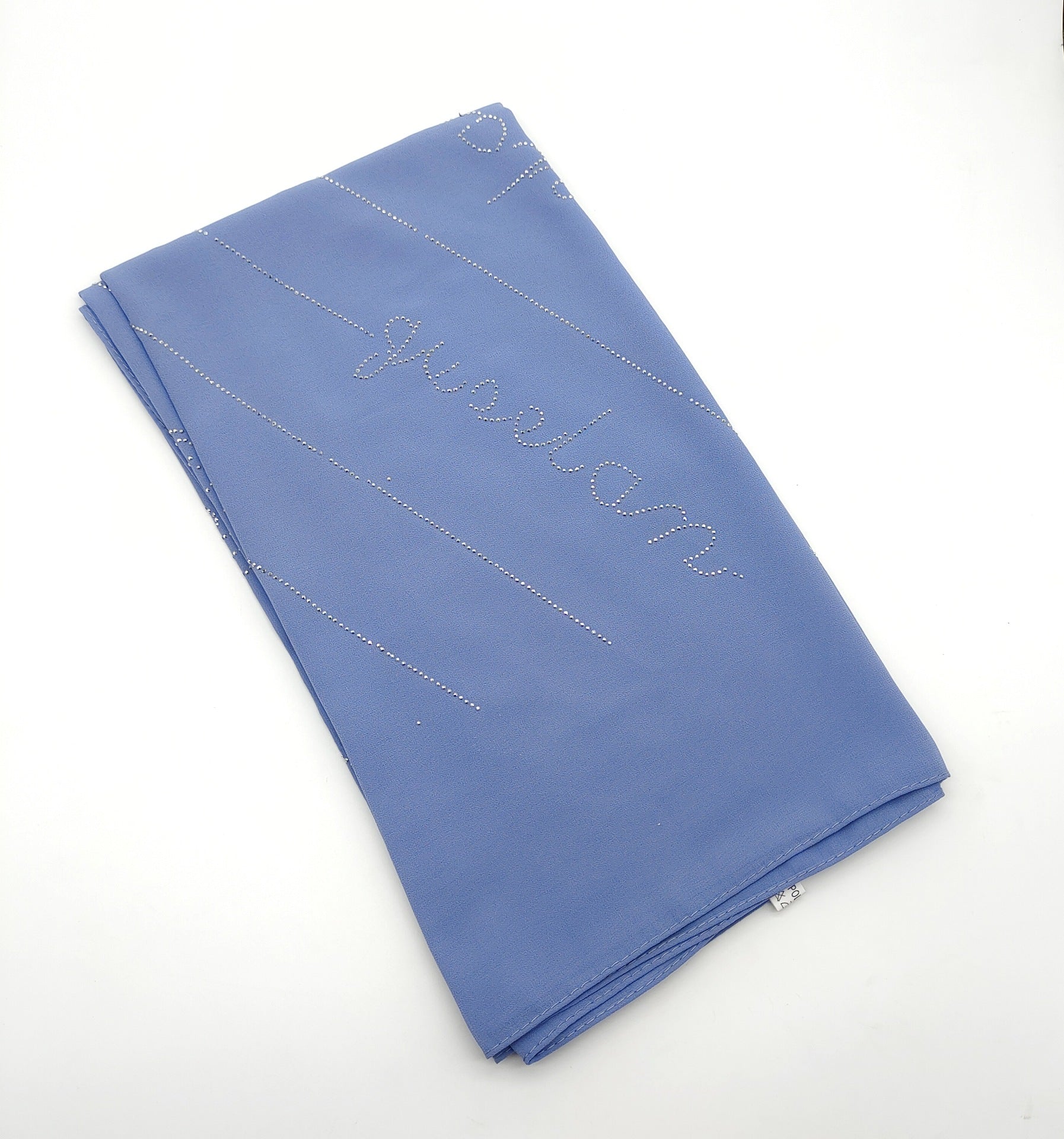 New Solid Color Pearl Chiffon Long Hot Diamond Alphabet Ethnic Scarf Women Shawl