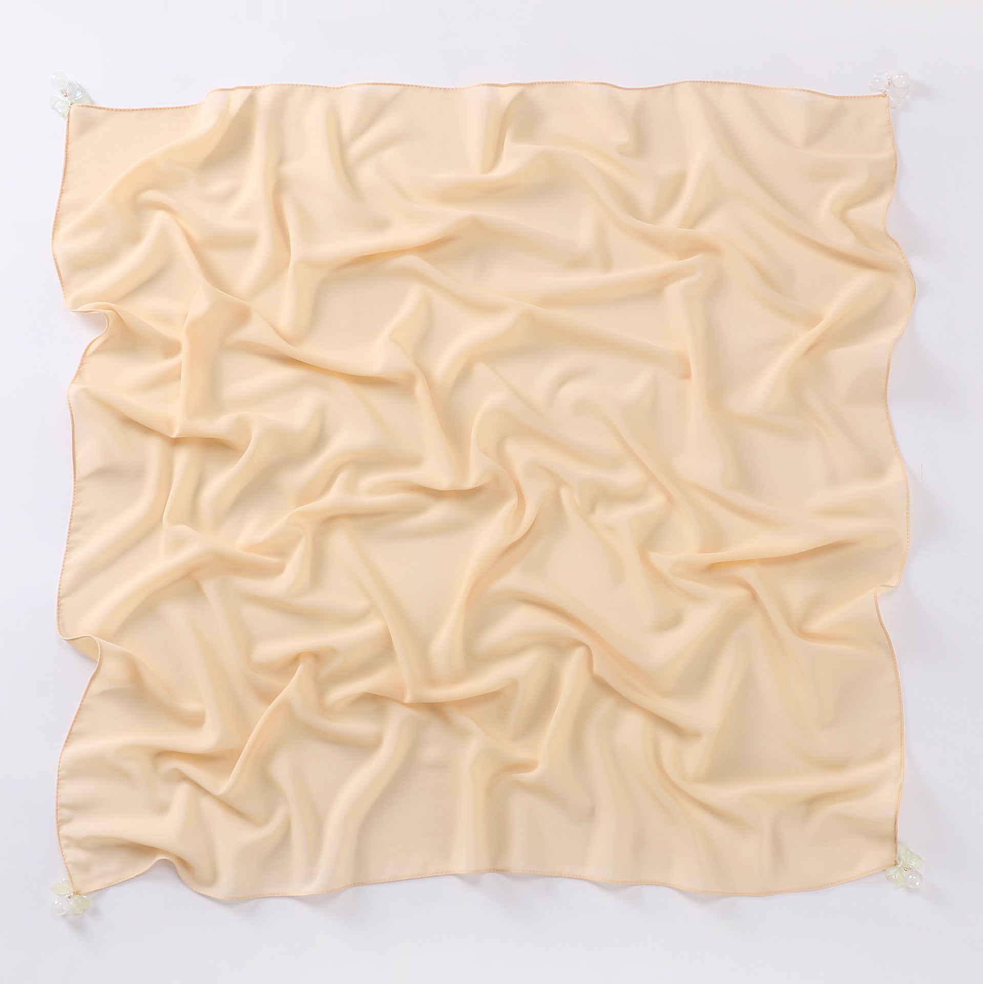 Pearl chiffon square scarf 90 * 90cm Hijab MMalaysia headscarf