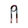 Niche color matching wool blended sausage knitted scarf women's early autumn concave shape y2k fine and narrow wool scarf
