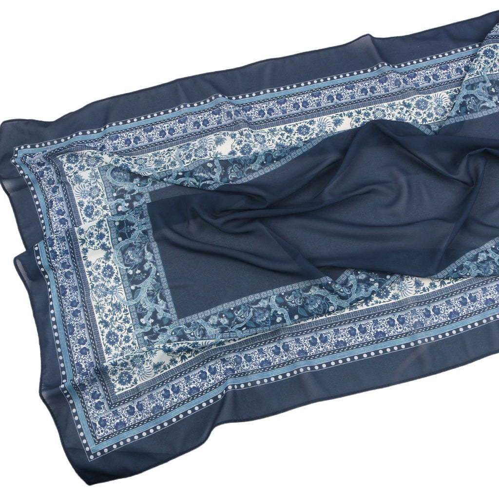 Malaysian Printed Chiffon Scarf Bohemian Fashion Simple Spring and Summer Sunscreen Scarf Shawl