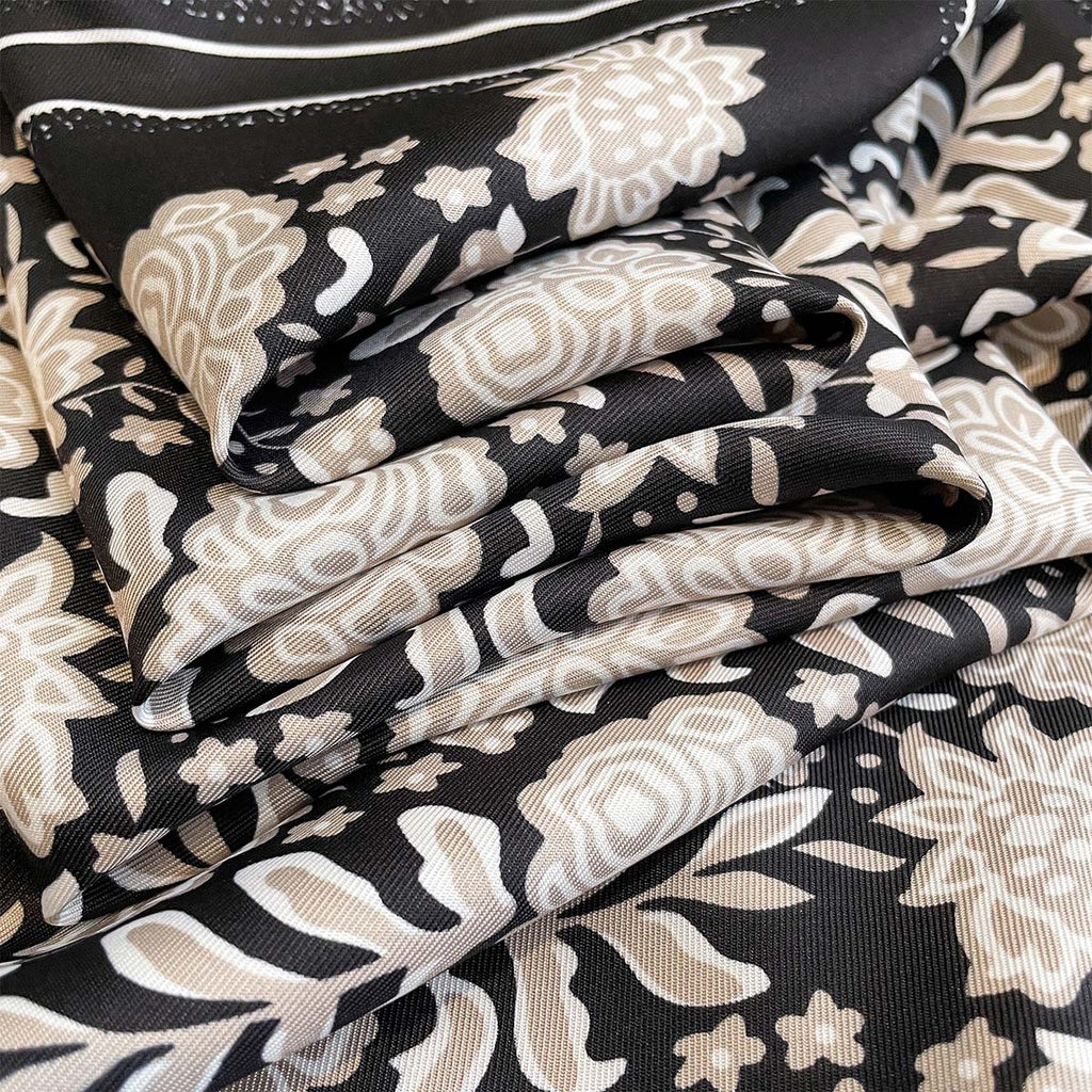 Autumn new American retro 90 printed large square scarf women's versatile atmosphere multi-functional decorative thin shawl