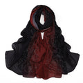 New pearl chiffon gradual change color circle hot diamond scarf yarn Middle East Africa Malaysia Indonesia headscarf