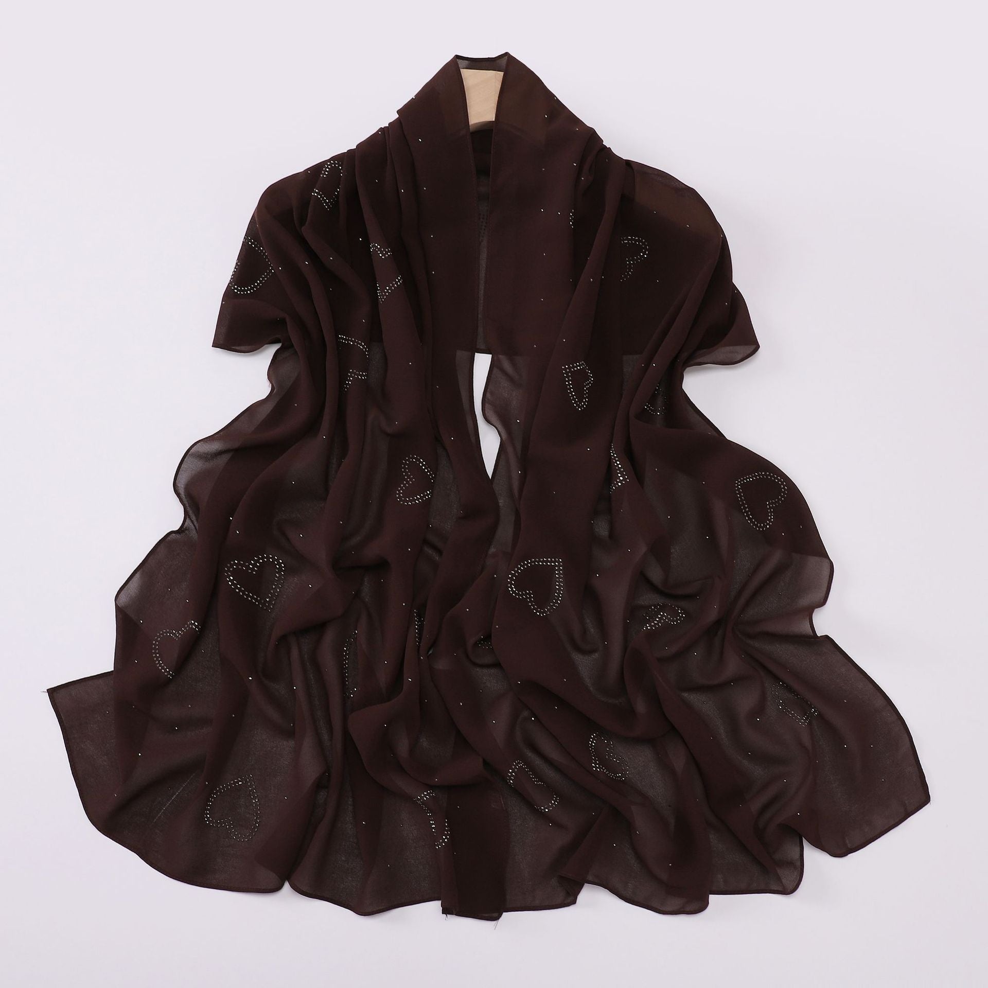 New chiffon high quality love star hot diamond Hijab South East Asia headscarf