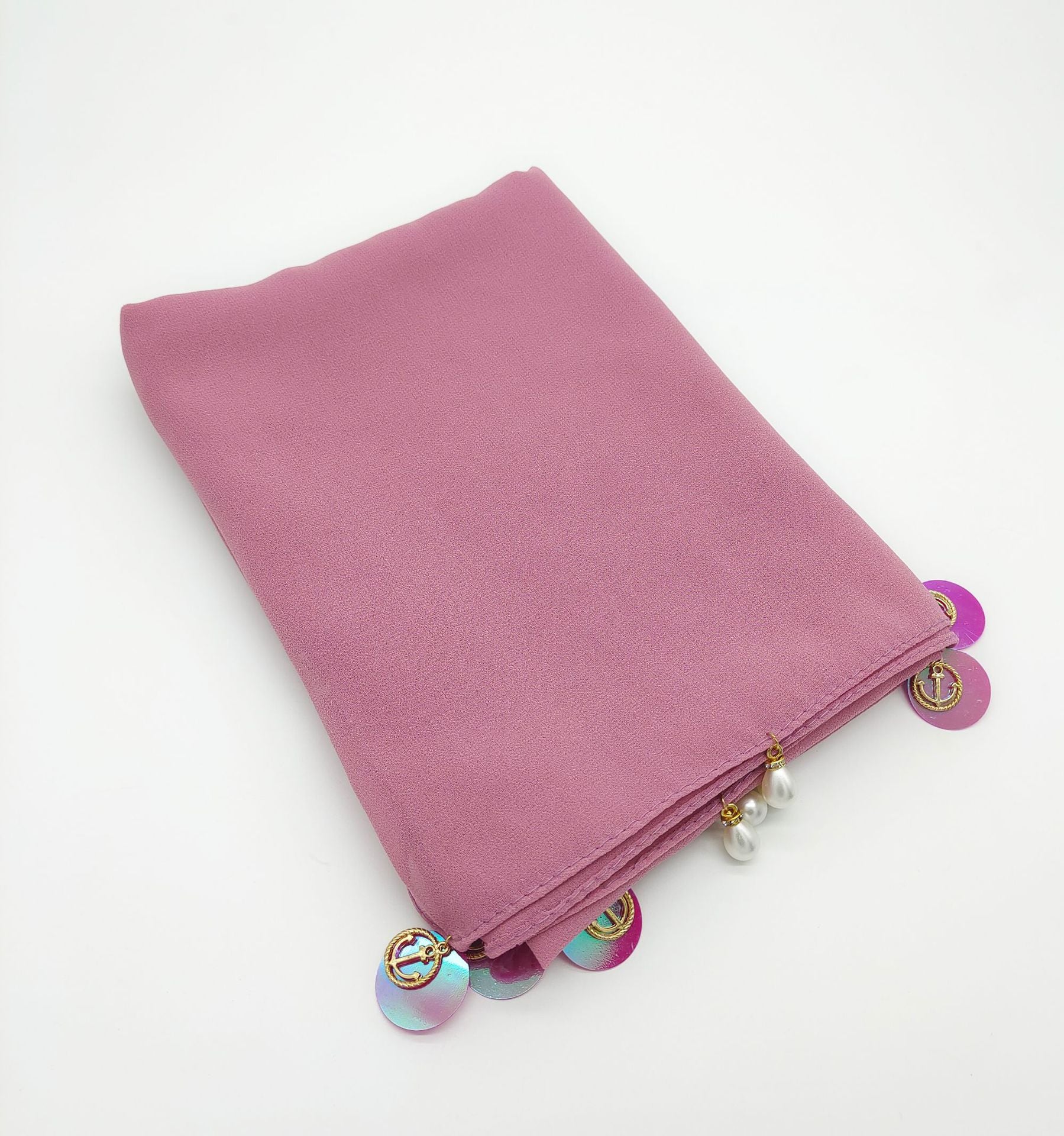 New pearl chiffon scarf women's hijab Malaysia  Bubble chiffon headscarf