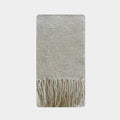 Korean designer 50% selection wool circle solid color fringed scarf women's winter atmosphere soft scarf
