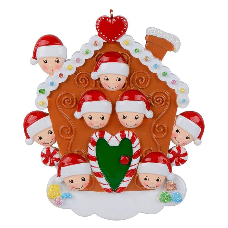 2025 Creative House Little Friend Smoke Tube Christmas DIY Resin Christmas Pendant Ornament Pendant