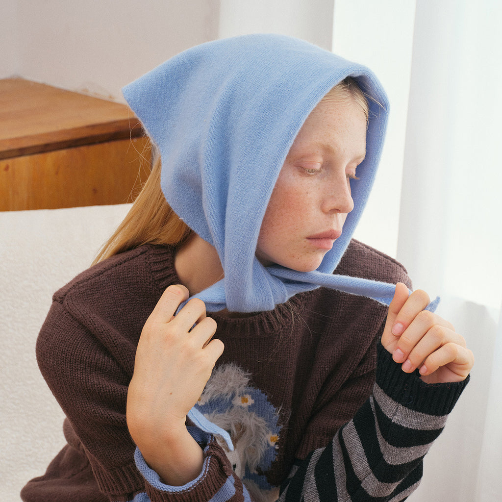 12 colors selected 100% wool knitted triangle scarf with small shawl outside women's autumn and winter wool neck protection small scarf