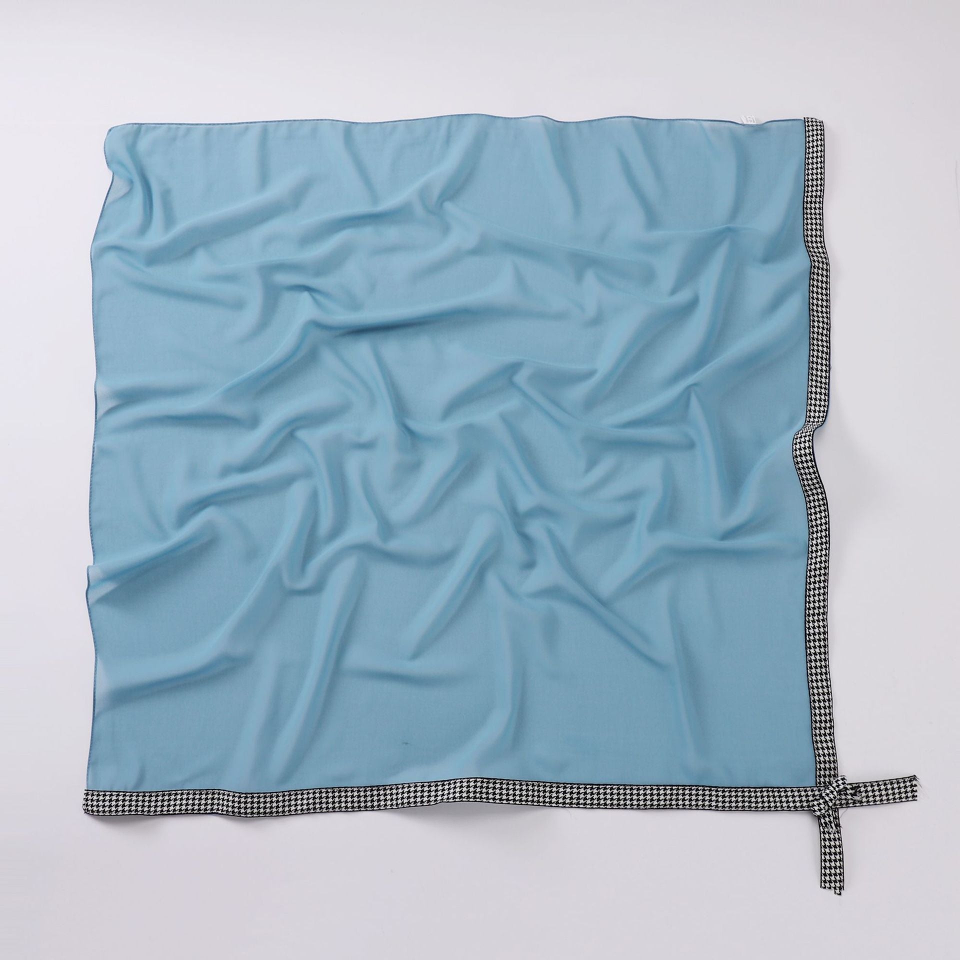 Ribbon bow pearl chiffon square scarf 90 * 90cm yarn sweet headscarf