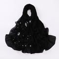 Spring and summer new chiffon scarf women's hijab flower Middle East Malaysia headscarf
