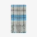 Niche wool blended light beige plaid scarf women's thickened Korean baidai wool scarf ins cross-border