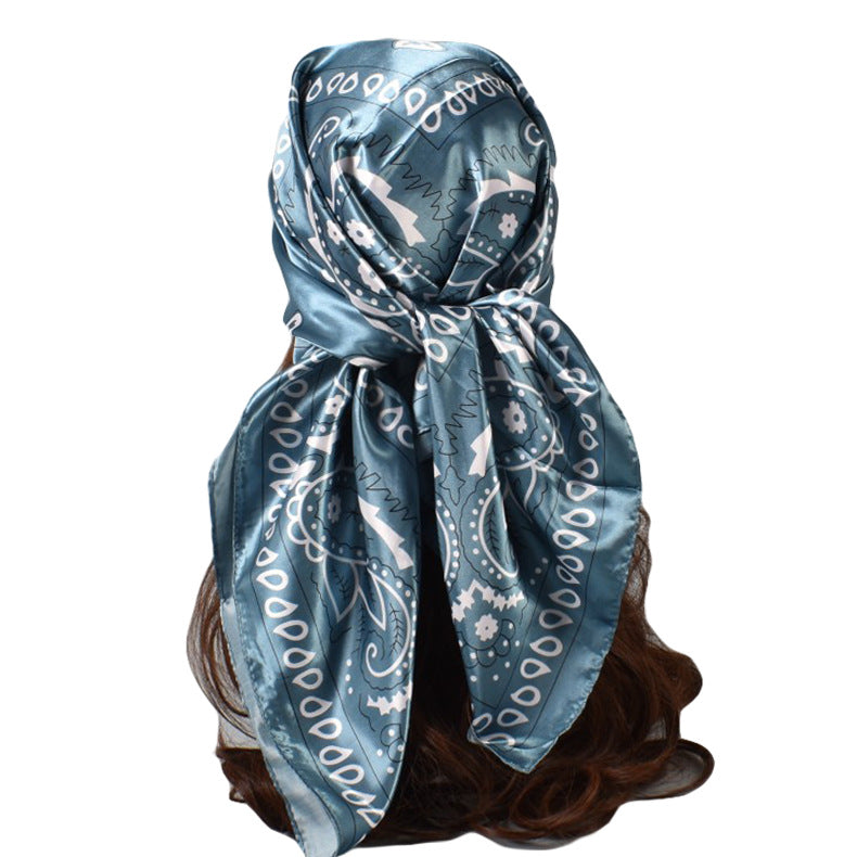 Fashion new 90 satin size cashew flower square silk scarf, scarf