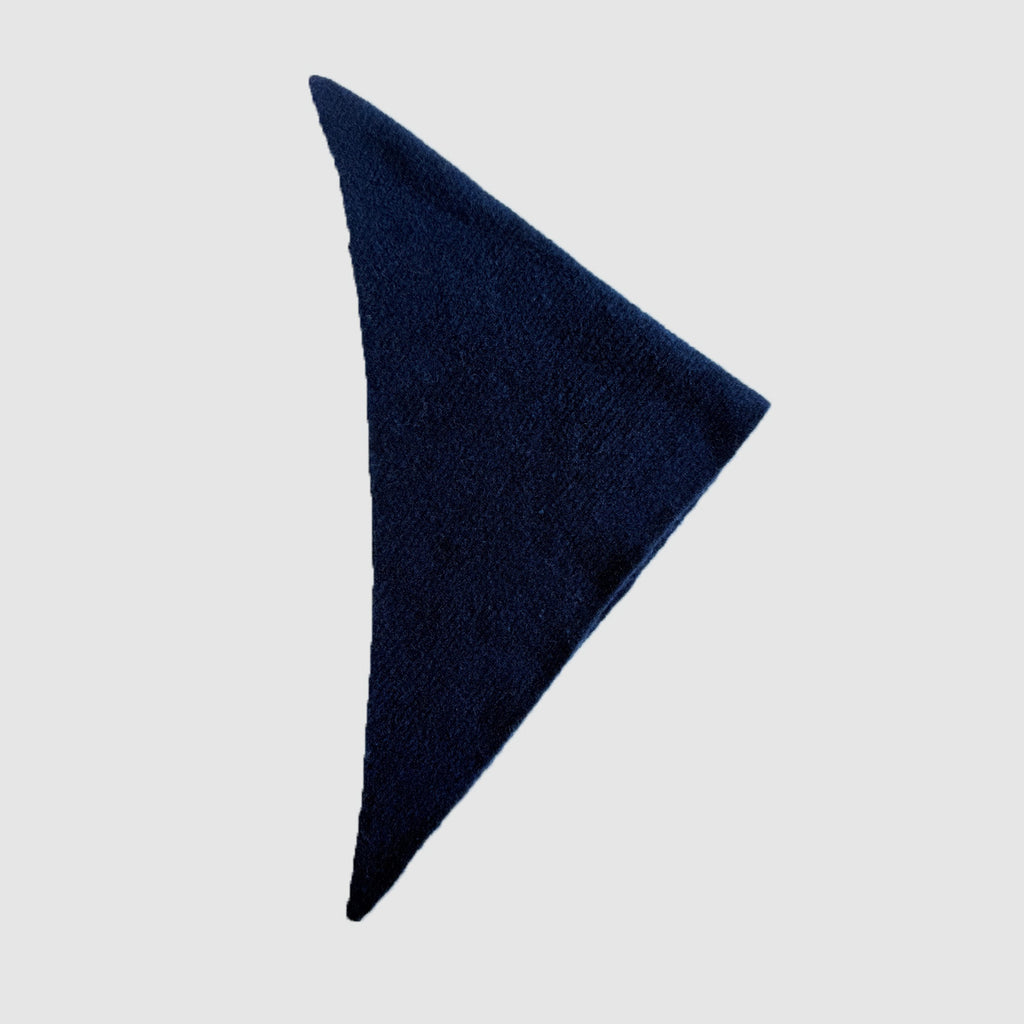 30 wool blended knitted triangular scarf women's autumn and winter neutral Korean neck protection wool small scarf