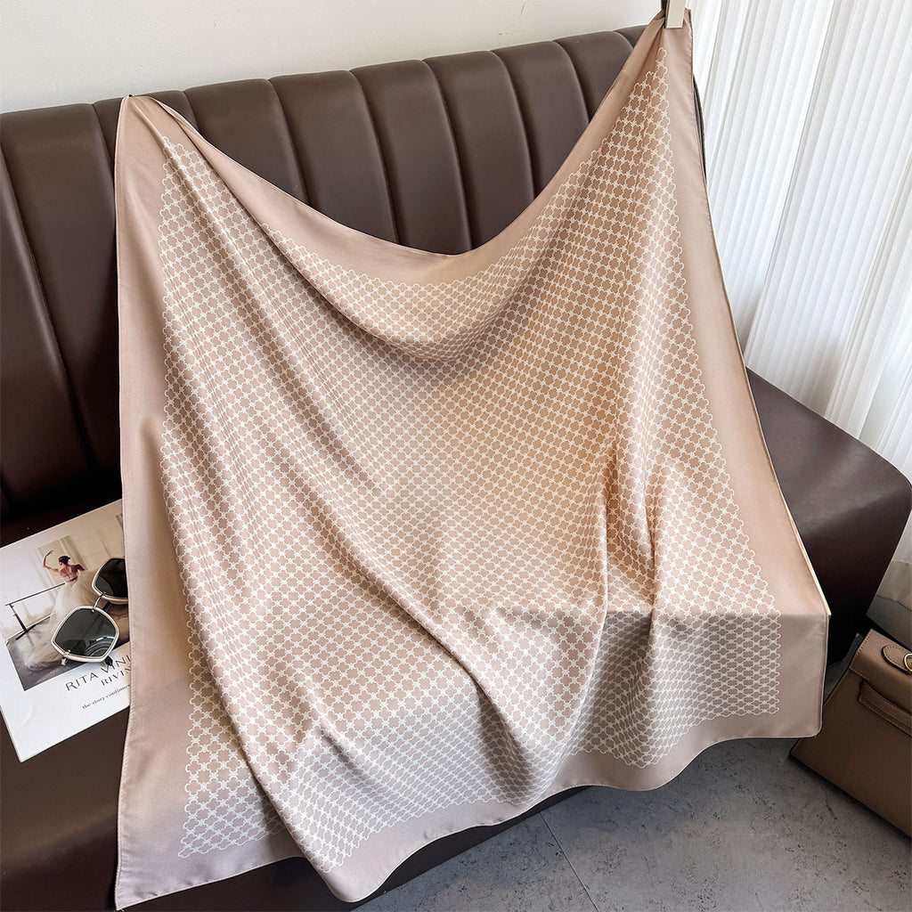 Spring and summer new light luxury temperament commuting large square scarf women's fashion versatile professional decoration scarf air-conditioned room shawl