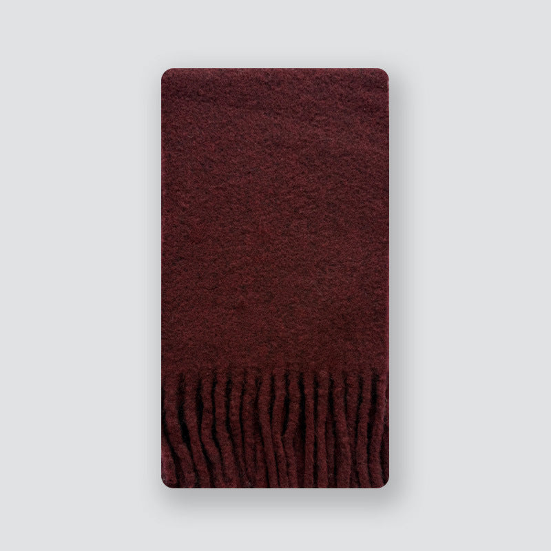 Order spinning clip flower 22% Alpaca alpaca wool blended scarf women's winter Korean atmosphere solid color scarf