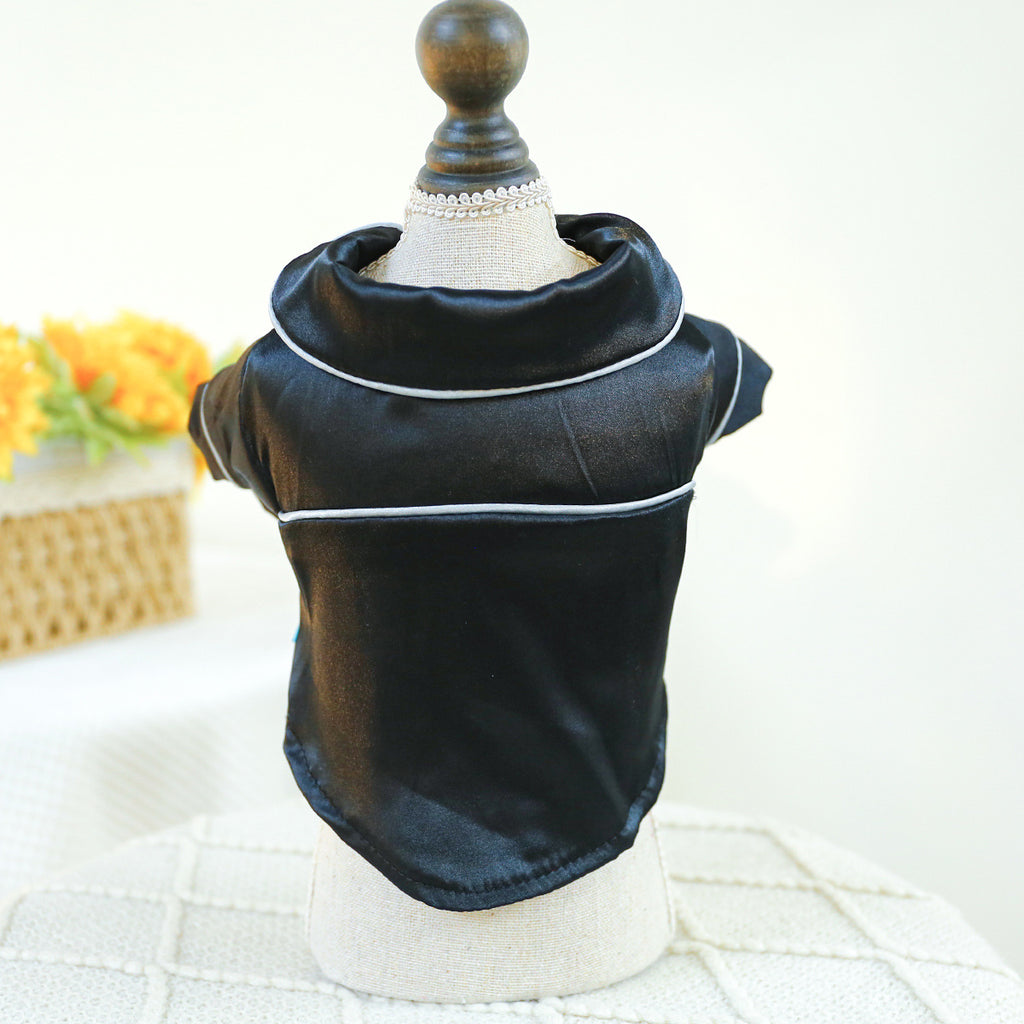 Pet pajamas clothes Teddy Bichon Pomeranian Bulldog clothing, puppy dog cat local comfortable silk clothes