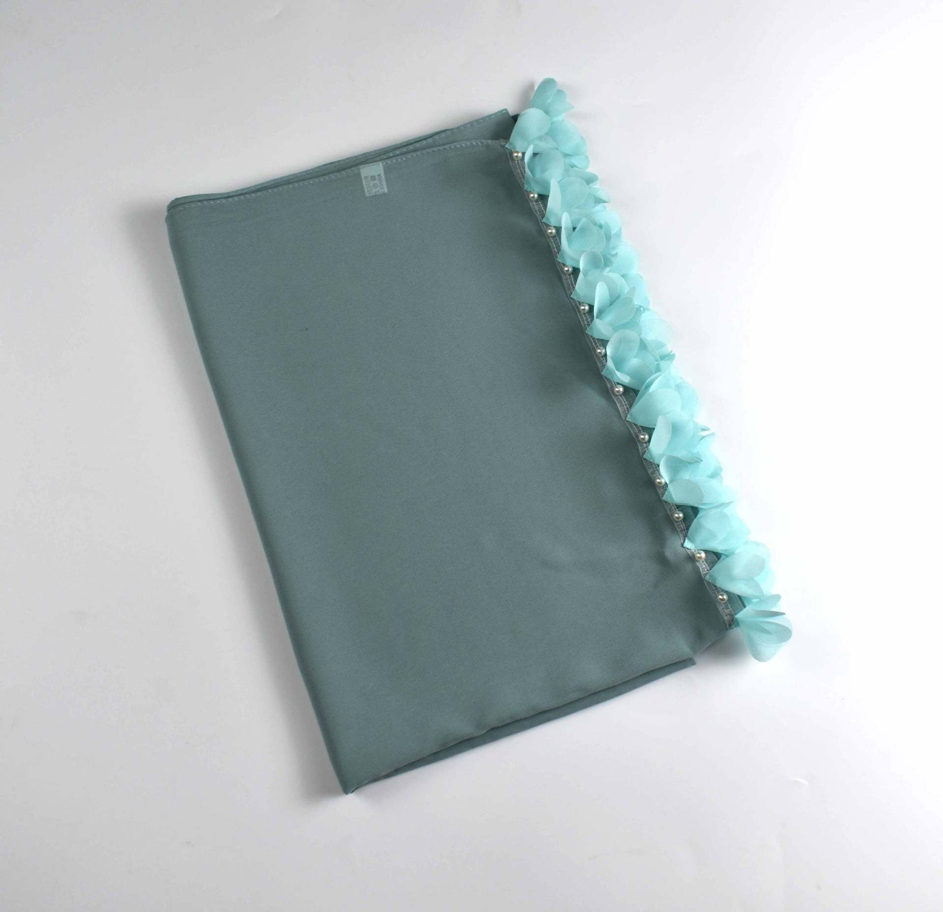 New pearl chiffon flower lace bead scarf  scarf Middle East headscarf, Malay hijab