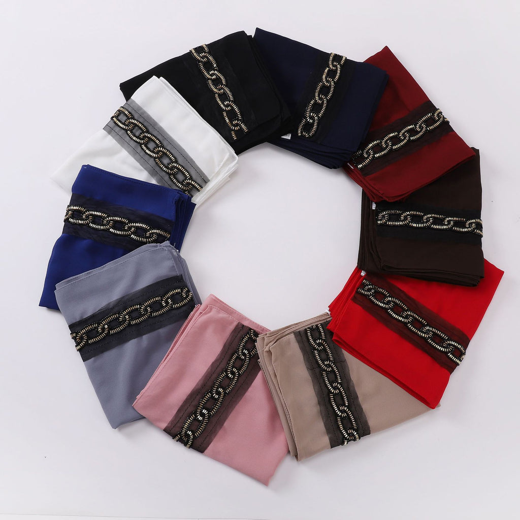 New chiffon bead lace scarf  scarf Middle East and Africa headscarf