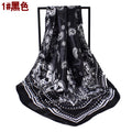 Spring new retro paisley pattern printed 90cm square silk scarf, European and American fashion scarf