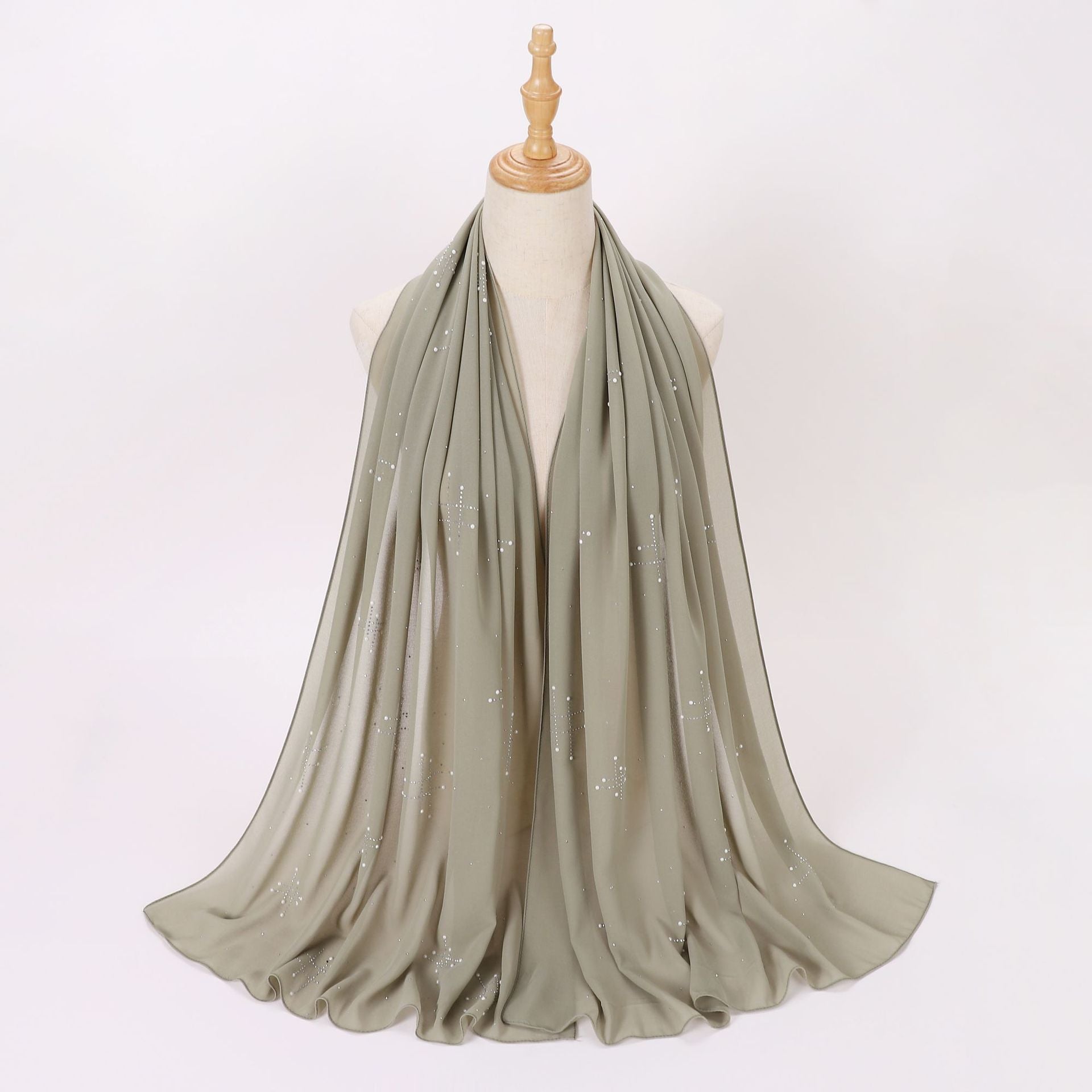 New 75D chiffon ceramic hot diamond #scarf  scarf Middle East Malay headscarf