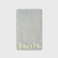 Korean designer three-dimensional handmade crochet letter solid color scarf women's winter cute wool blend scarf