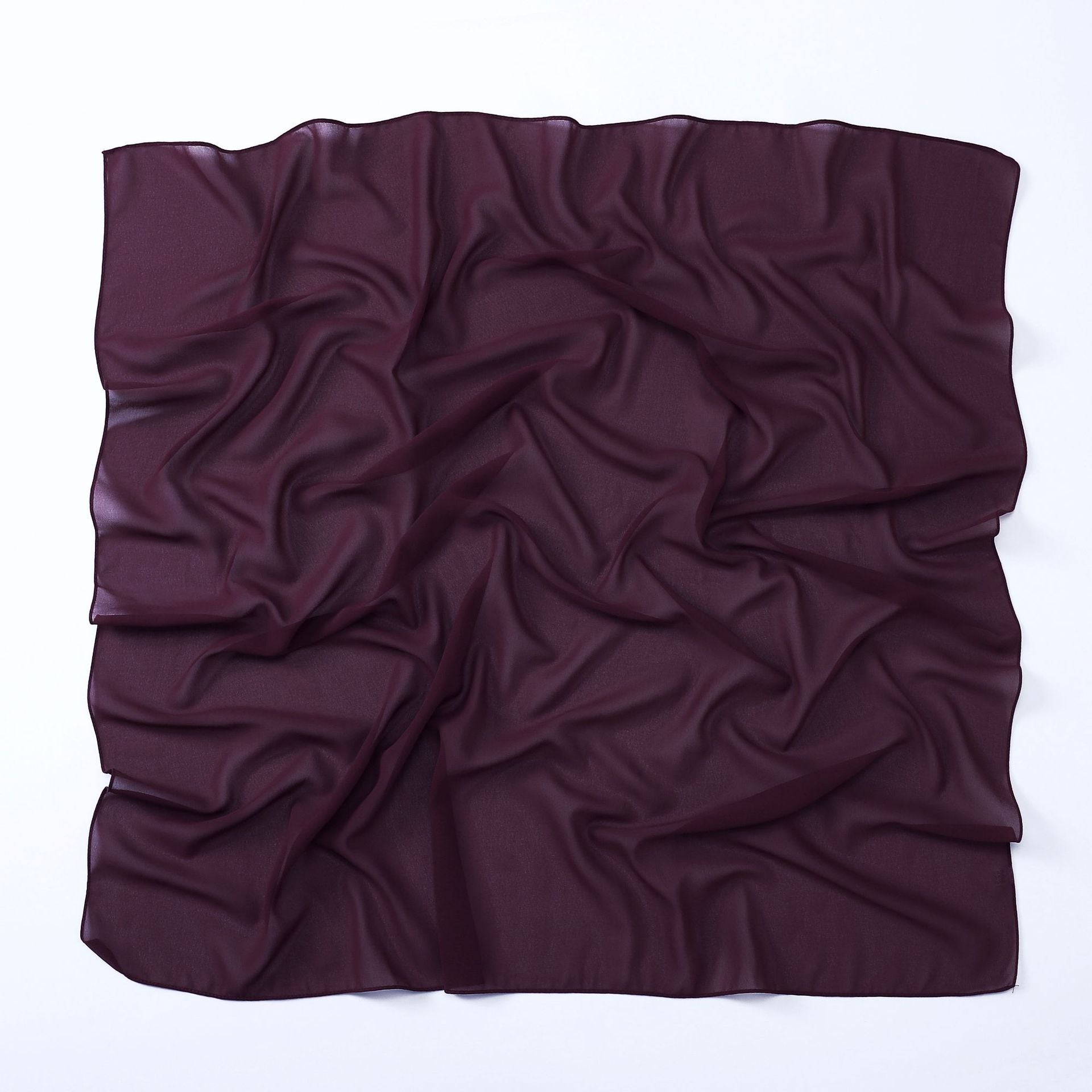 Monochrome pearl chiffon square scarf middle east headscarf gauze malay headscarf hijab